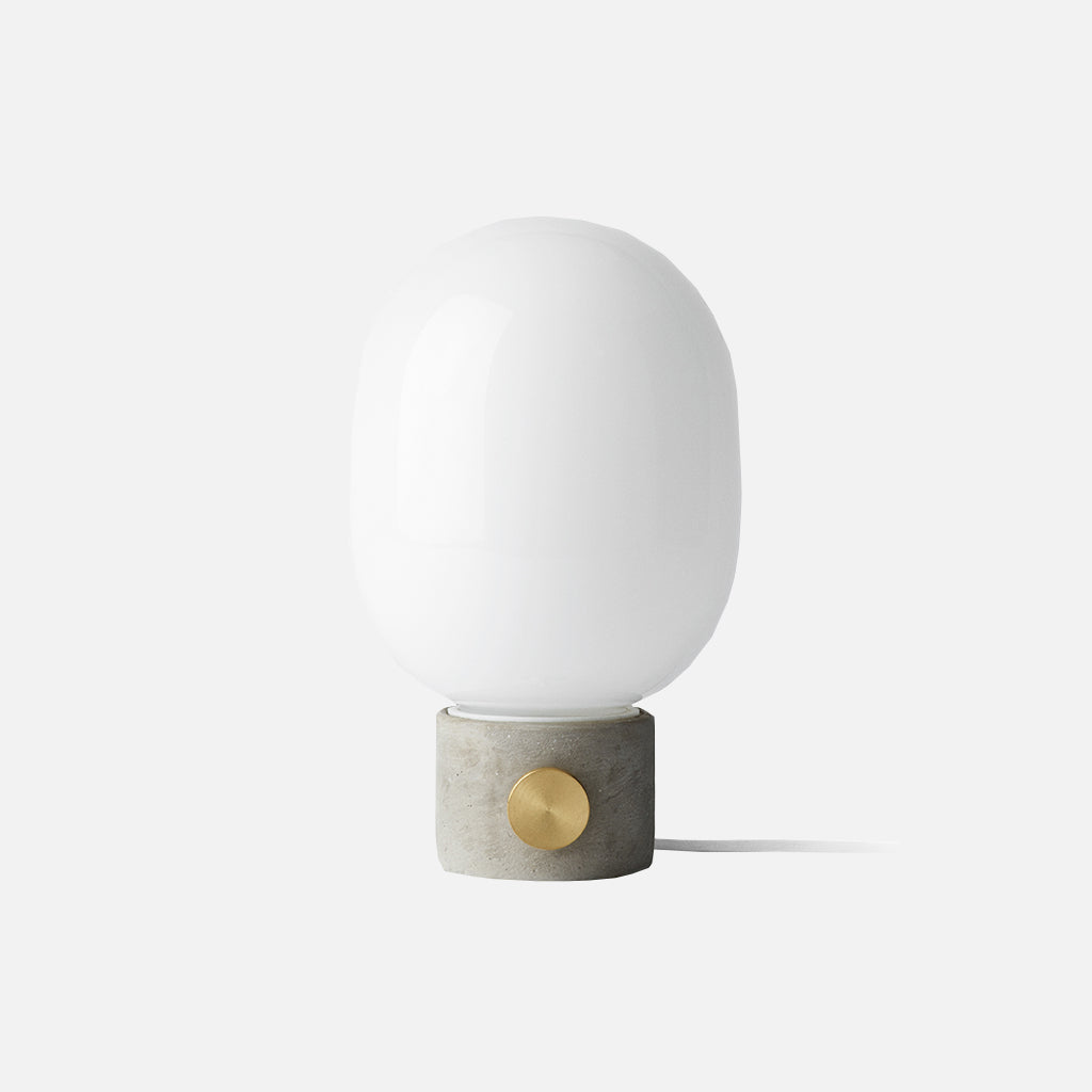 Menu JWDA Concrete Table Lamp - Light Grey/Brass.