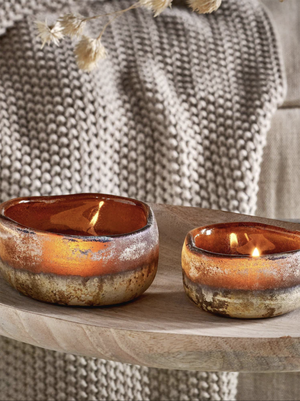 Nkuku Janka Tealight Holder, Set of 2
