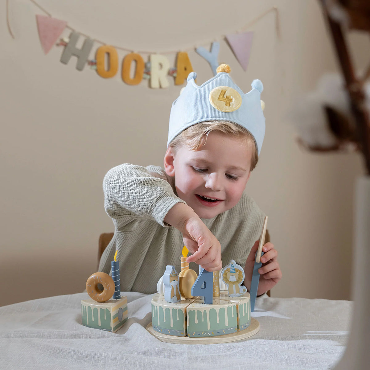 Little Dutch Birthday Crown - Blue