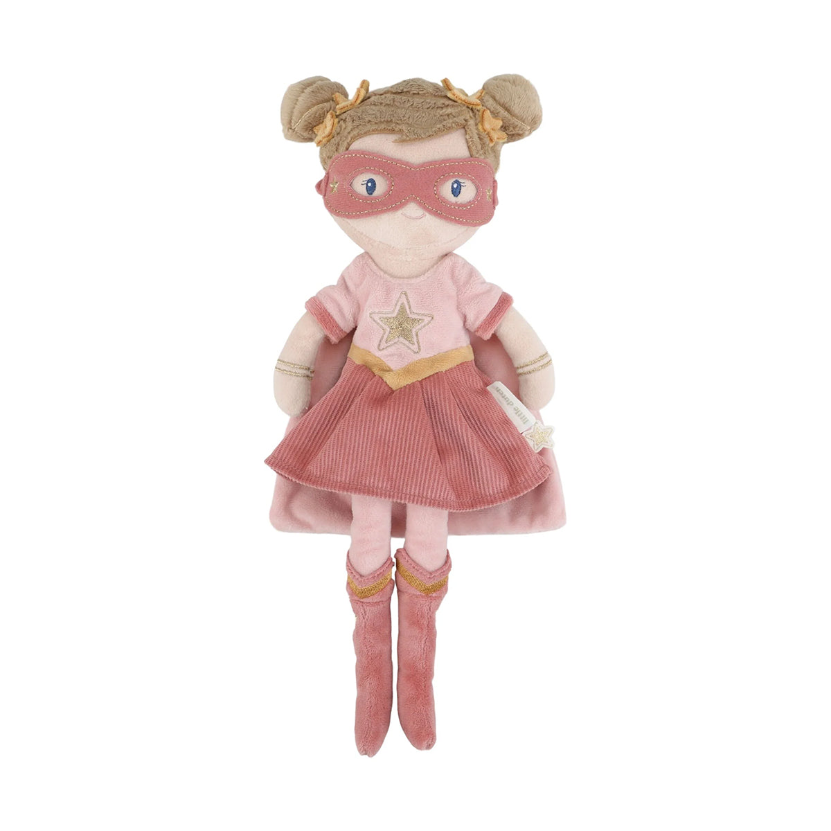Little Dutch Cuddle Doll Superhero Rosa - 35cm