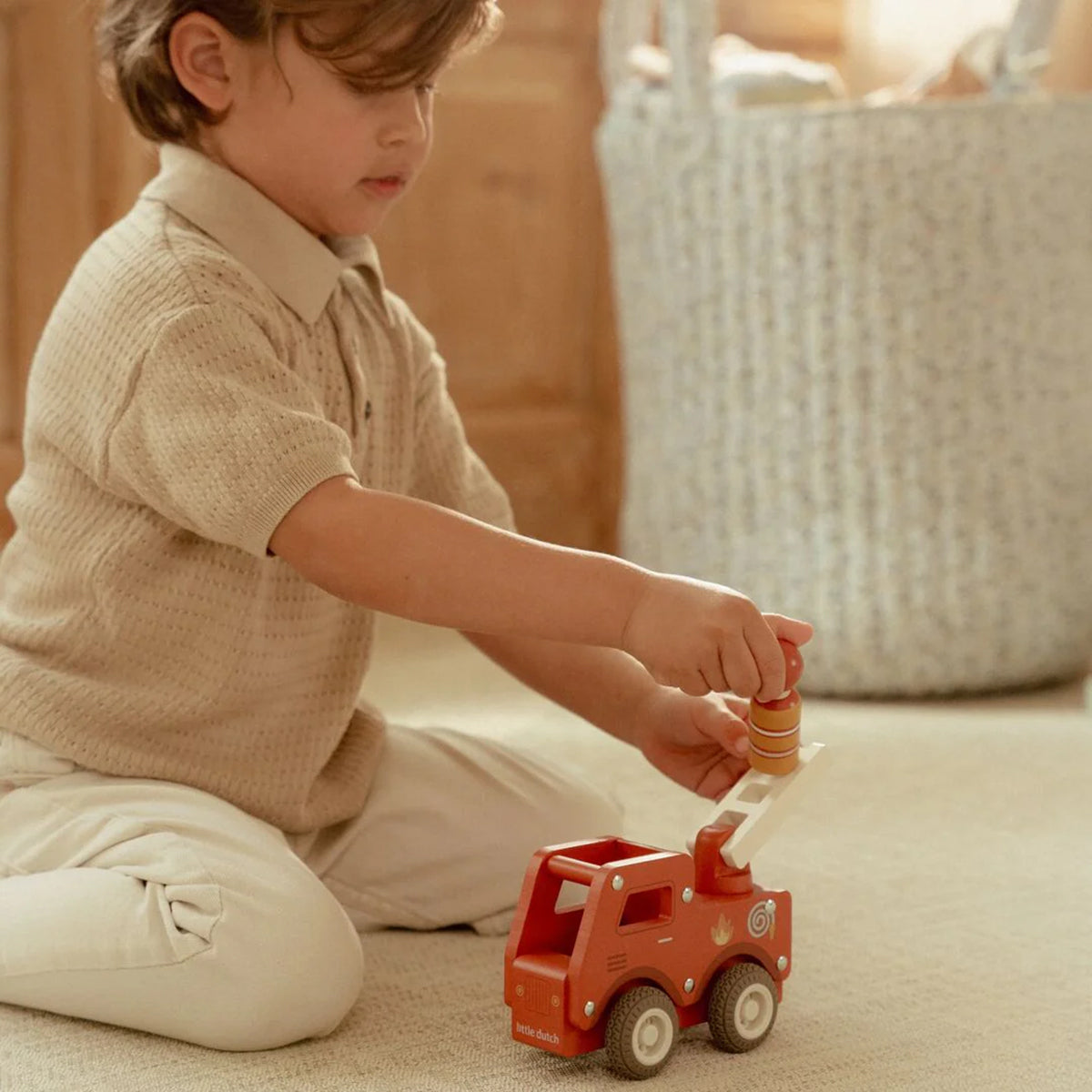 Little Dutch Wooden Fire Truck