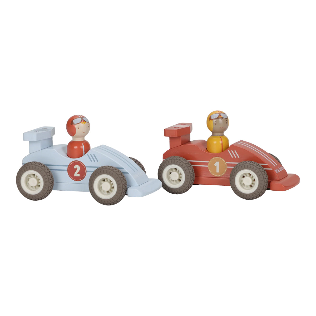 Little Dutch Wooden Pullback Race Cars