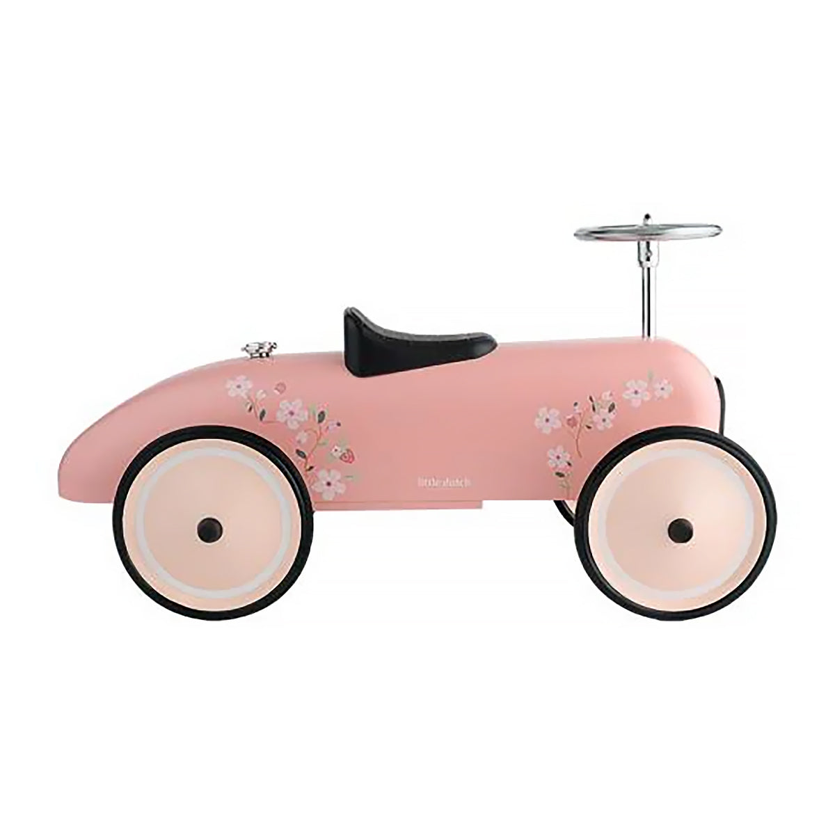 Little Dutch Retro Roller Ride On Car - Pink Flowers