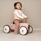 Little Dutch Retro Roller Ride On Car - Pink Flowers
