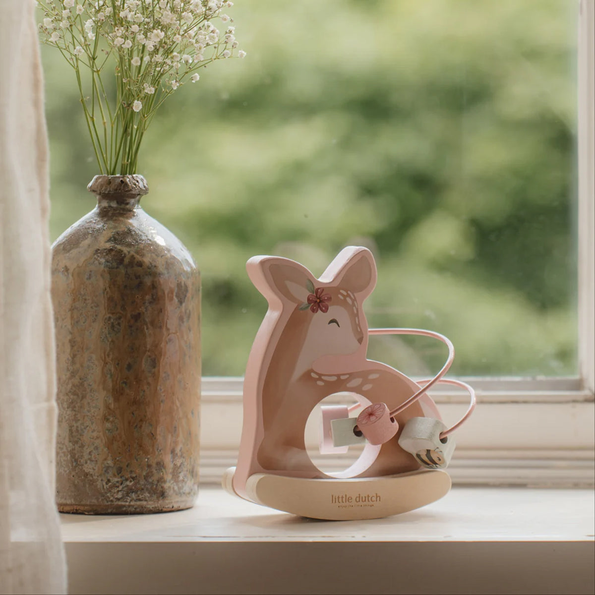 Little Dutch Rocking Activity Deer - Fairy Garden