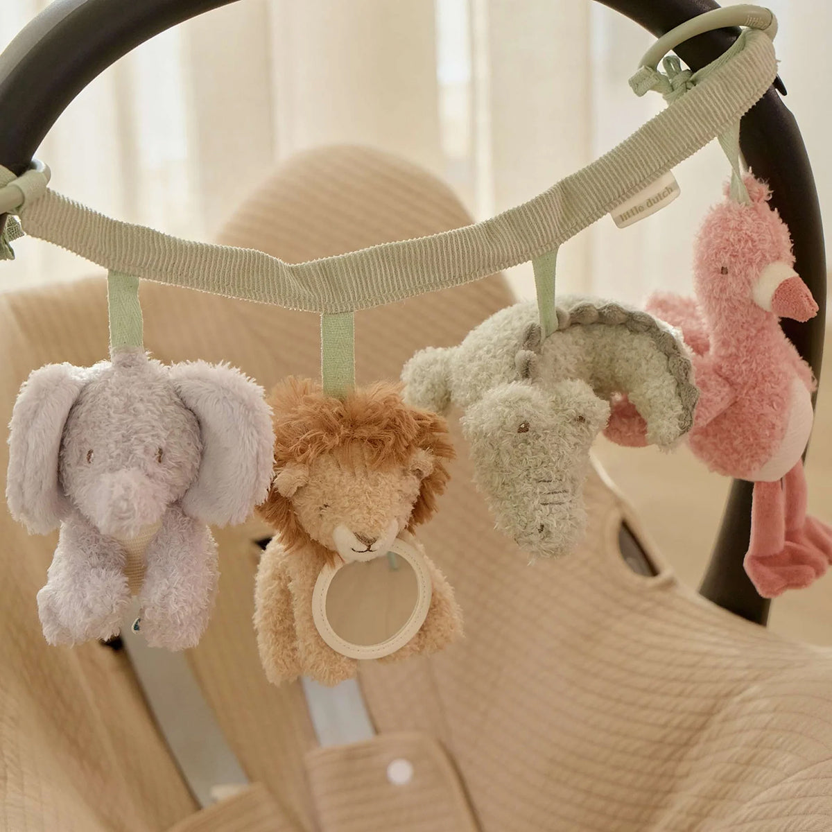 Little Dutch Stroller Toy Chain - Safari Friends