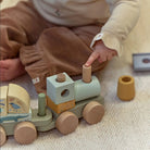 Little Dutch Wooden Block Train - Safari Friends