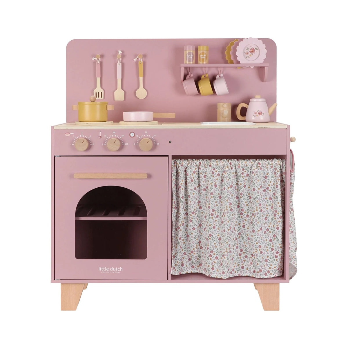 Little Dutch Wooden Play Kitchen - Pink