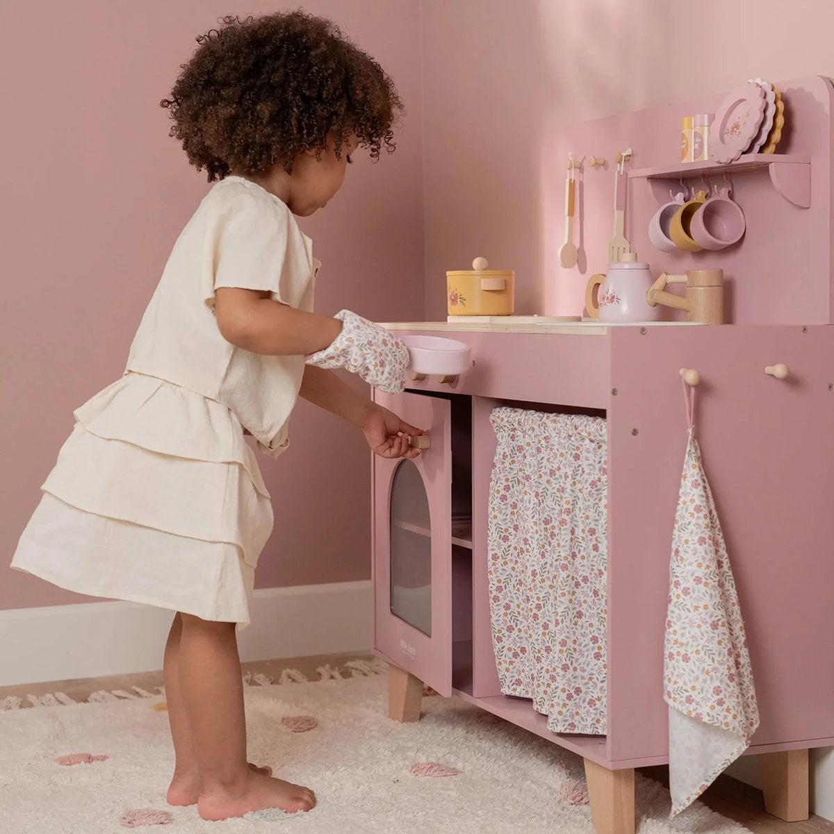 Little Dutch Wooden Play Kitchen - Pink
