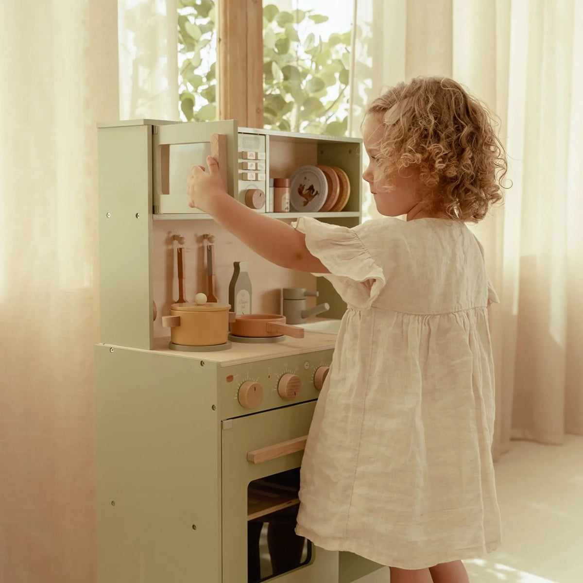 Little Dutch Wooden Play Kitchen - Mint