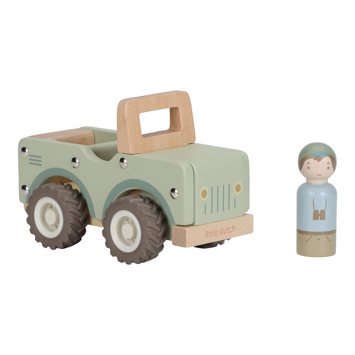 Little Dutch Wooden Wooden safari Jeep with animals