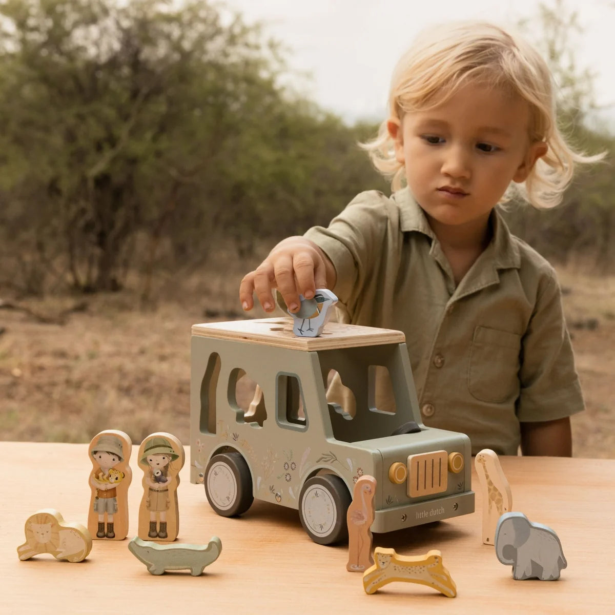 Little Dutch Shape Sorter - Safari Friends