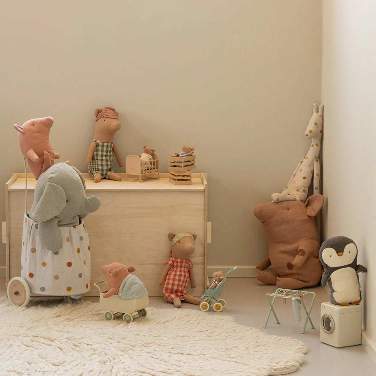 Maileg pig, Baby in Box - Boy