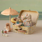 Maileg Beach Umbrella, Mouse - Soft Coral