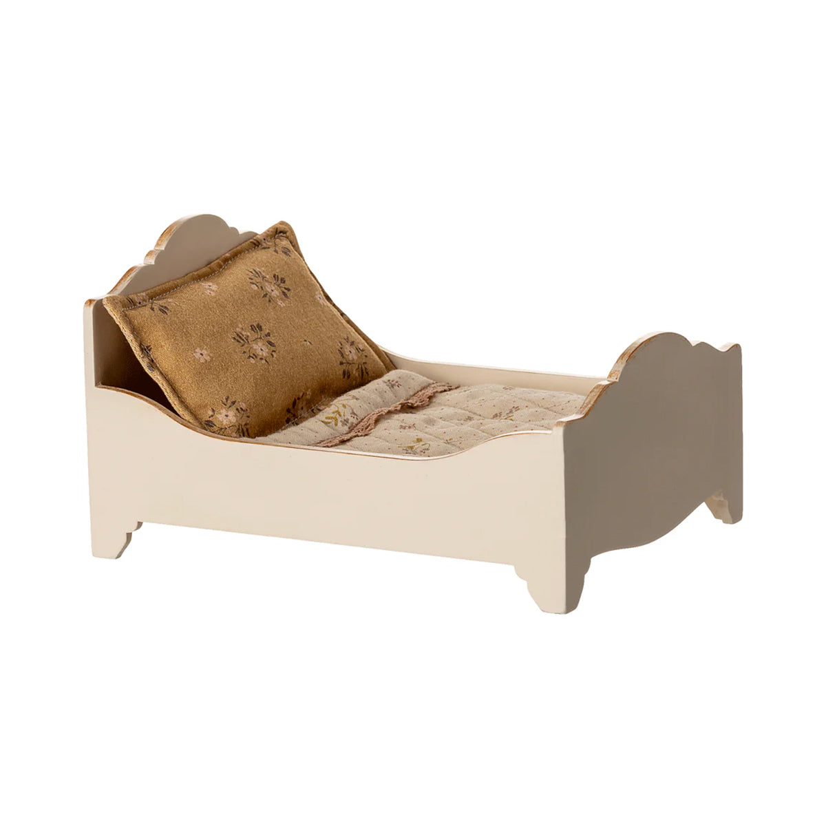 Maileg Bed, Mouse - Off White