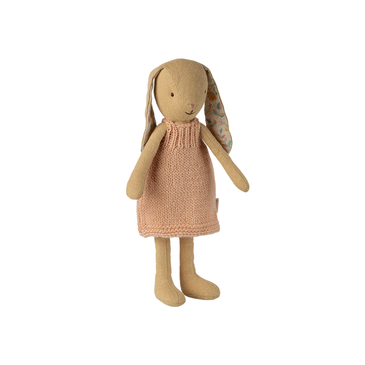 Maileg Bunny Size 1, Cream Yellow - Knitted Dress
