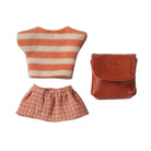 Maileg Clothes and Bag, Big Sister Mouse - Coral