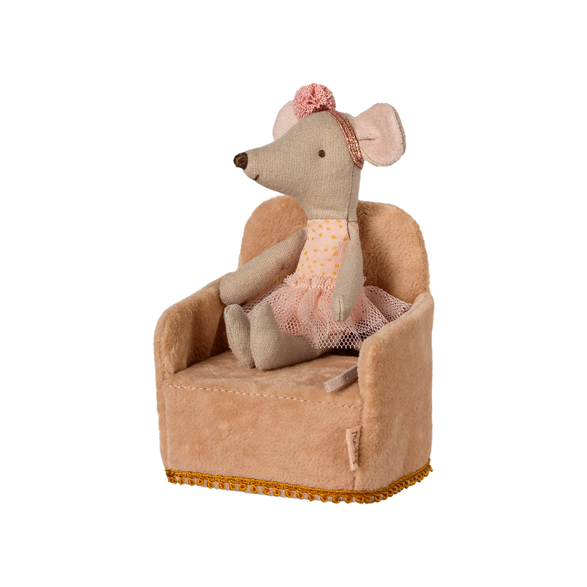 Maileg Folding Chair, Mouse - Powder