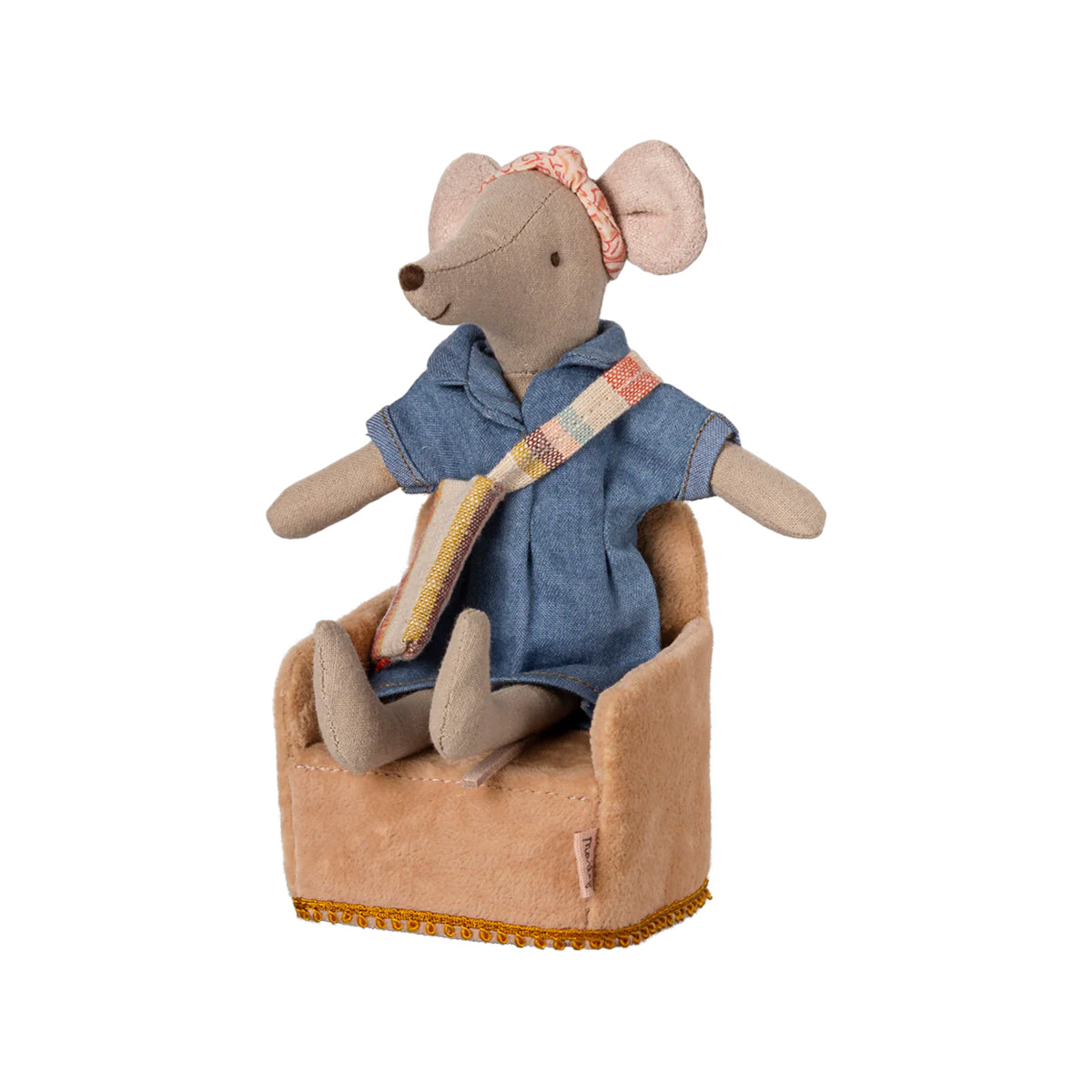 Maileg Folding Chair, Mouse - Powder