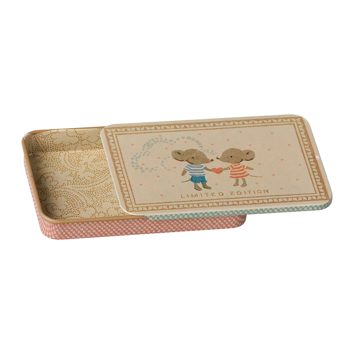 Maileg Metal Box with Sliding Lid - Mice