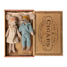 Maileg Mum & Dad Mice in Cigarbox