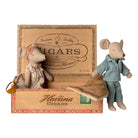 Maileg Mum & Dad Mice in Cigarbox