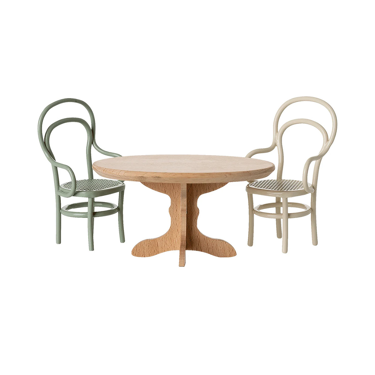 Maileg Oval Dining Table, Mouse - Nature