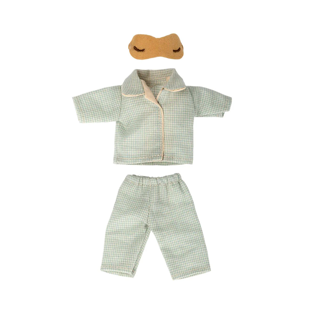Maileg Pyjamas Dad Mouse - Mint/Sand