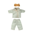 Maileg Pyjamas Dad Mouse - Mint/Sand