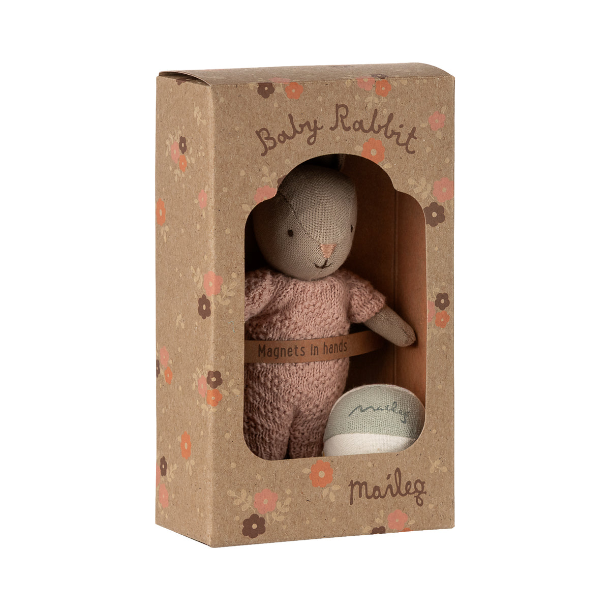 Maileg Rabbit Set, Micro - Sand - Rose