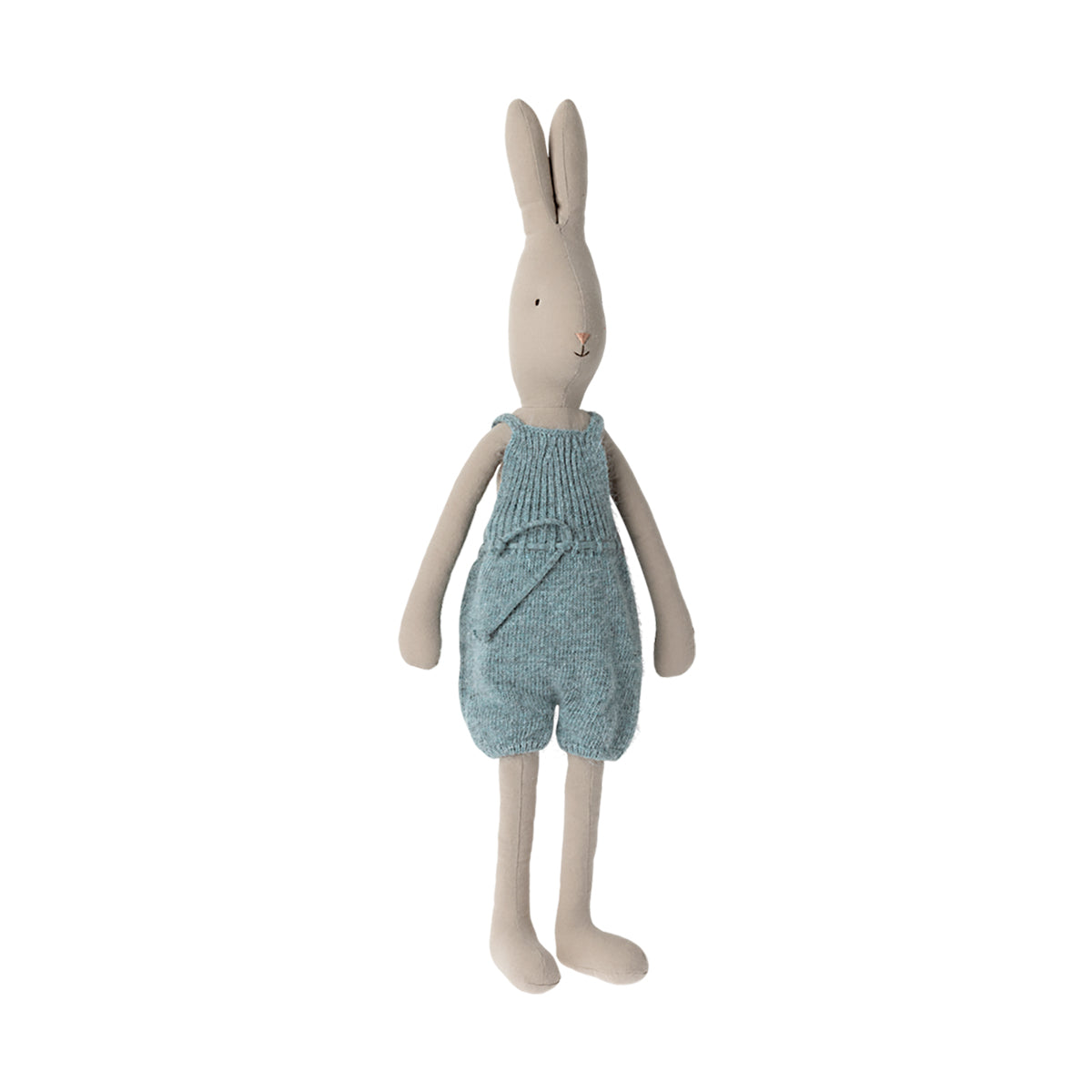 Maileg Rabbit With Knitted Overalls Size 4