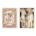 Maileg Royal Twins Mice, Little Sister and Brother in Matchbox