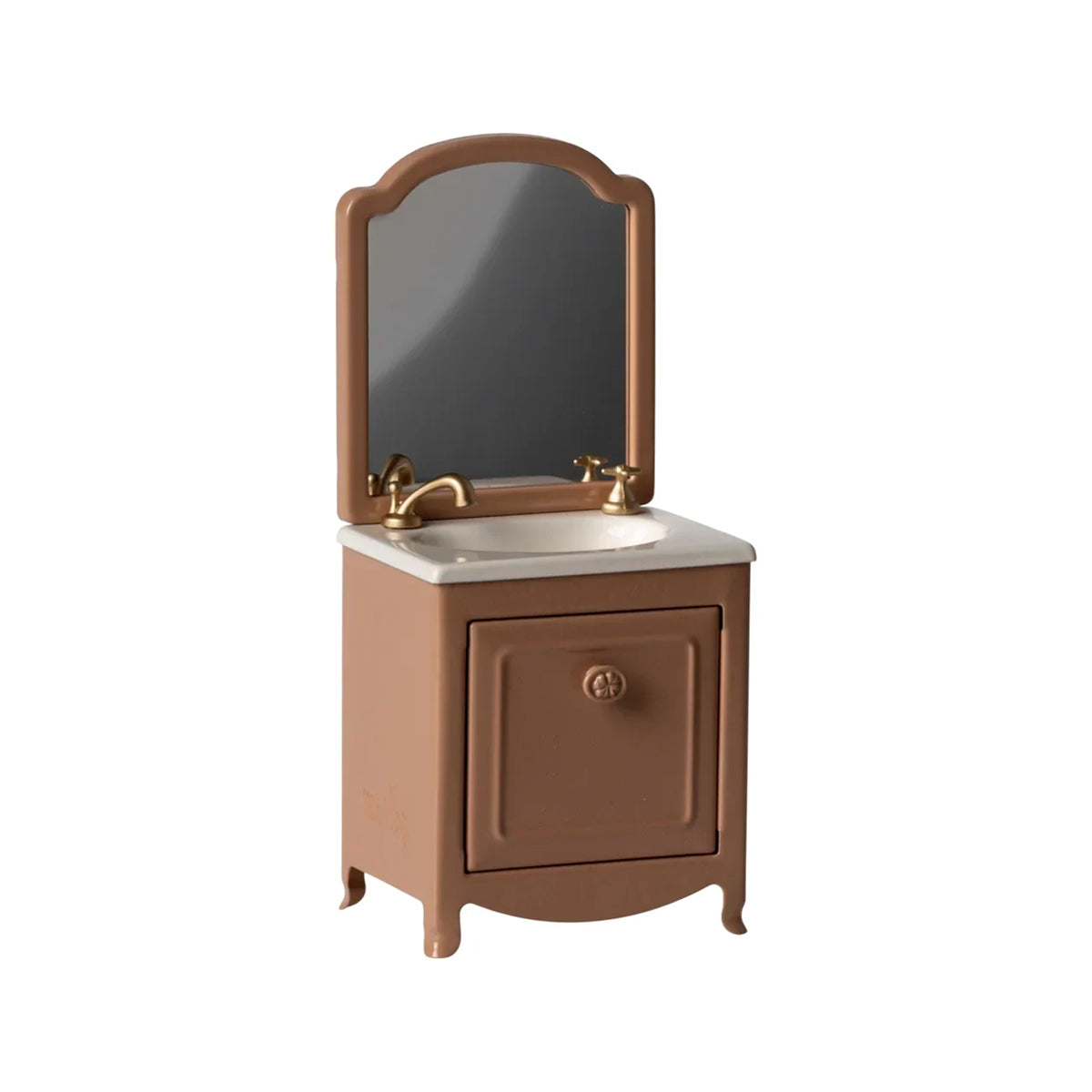 Maileg Sink Dresser with Mirror, Mouse - Dark Powder