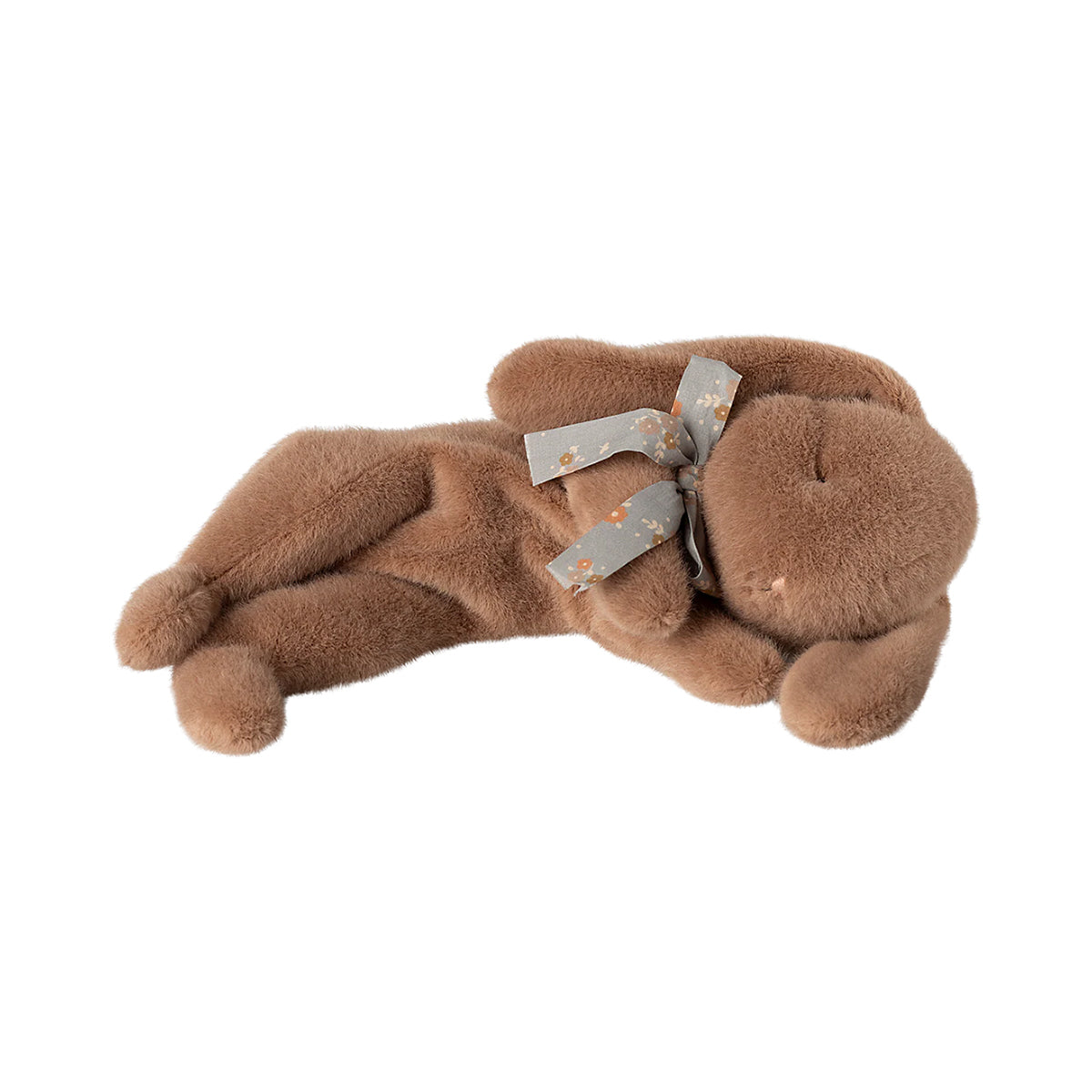 Maileg Sleeping Bunny Plush, Small - Soft Brown