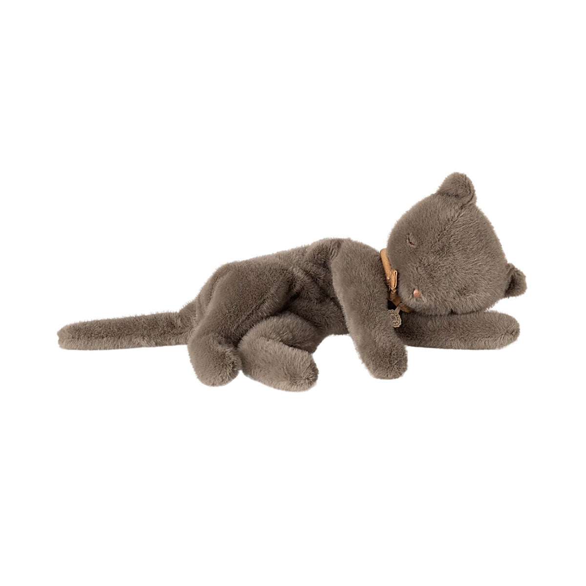 Maileg Sleeping Kitten Plush, Small - Grey
