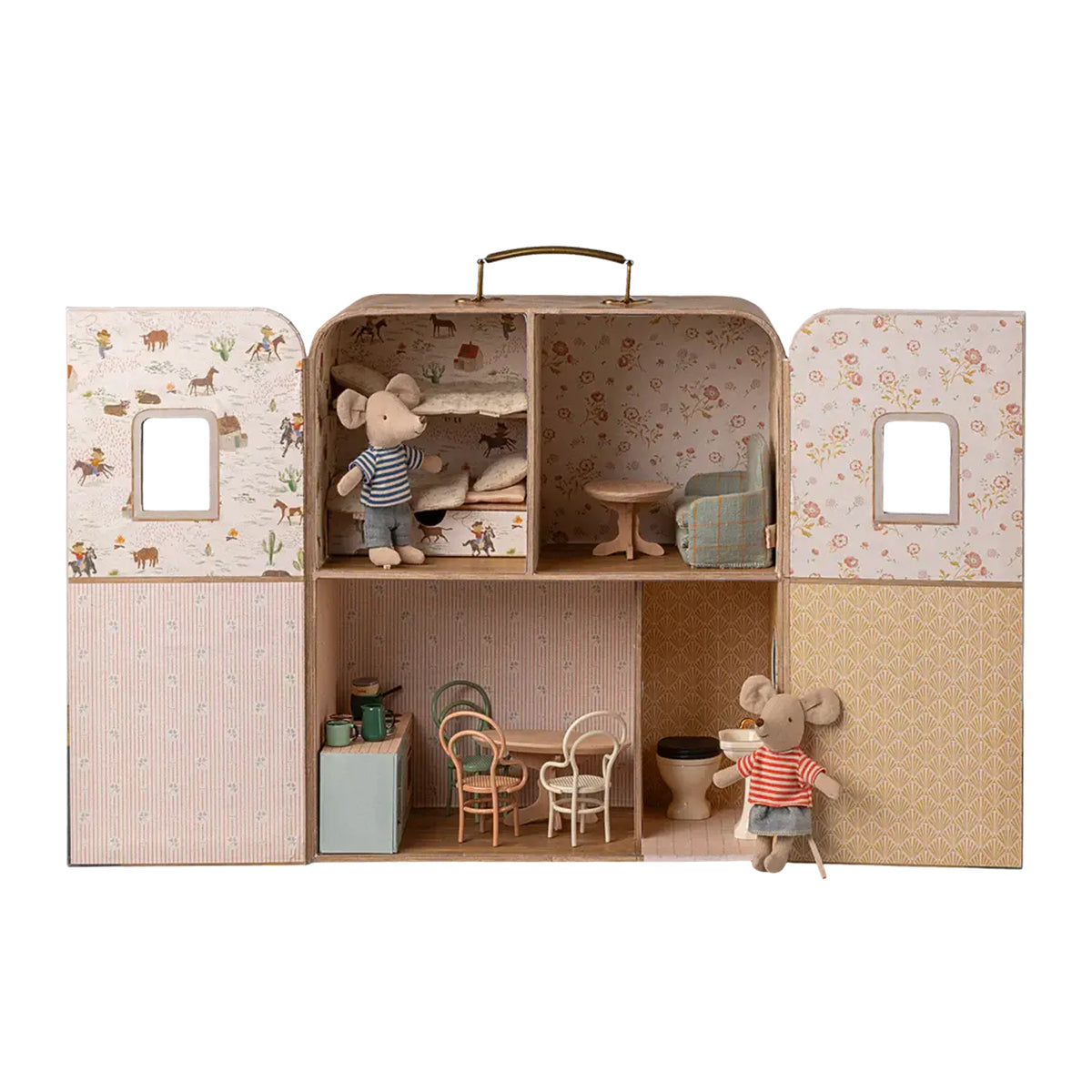 Maileg Suitcasa, Little Sister & Brother Mice