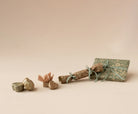 Maileg Tooth Box - Blue/Ocher Blossom - Set of 2