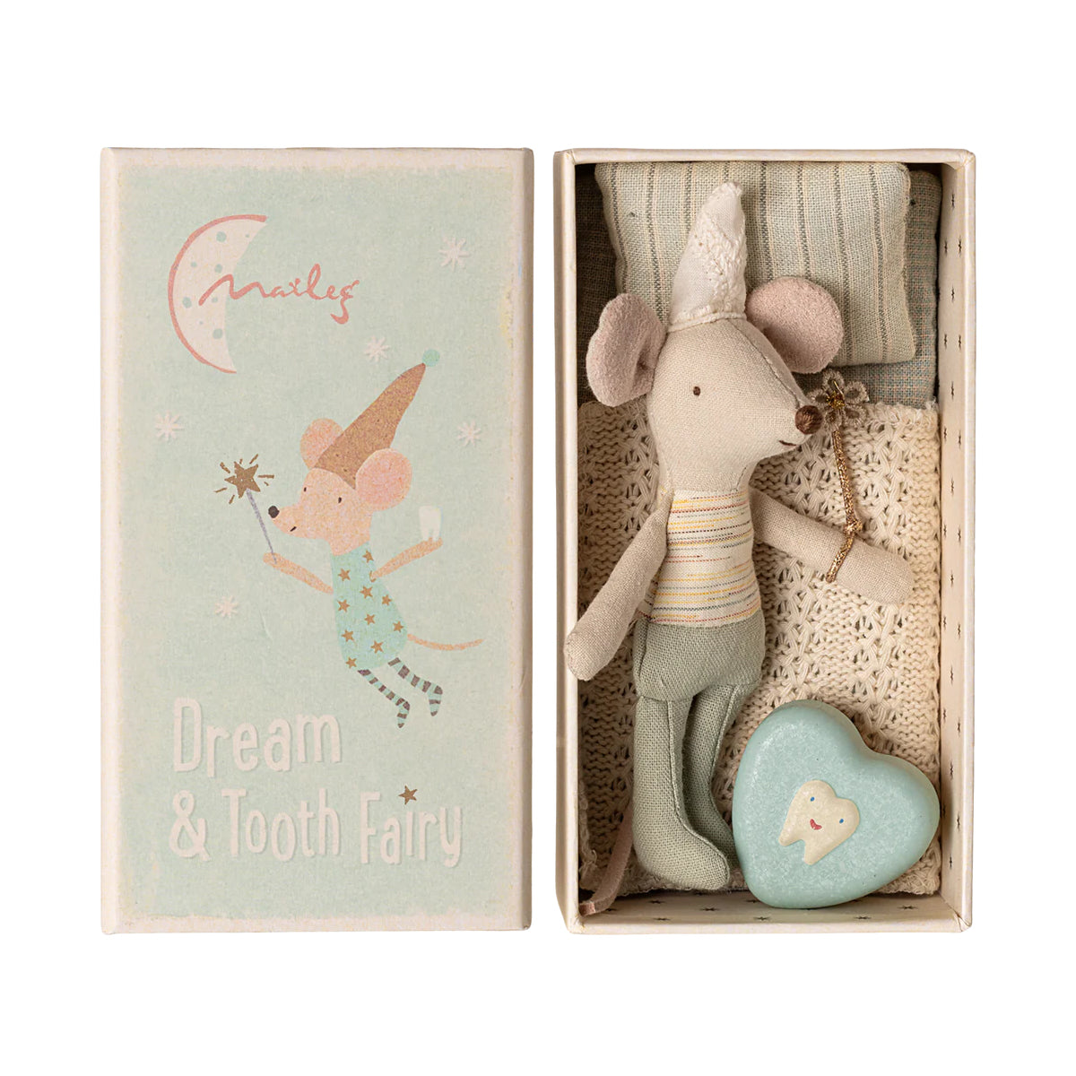 Maileg Tooth Fairy Little Brother Mouse With Matchbox