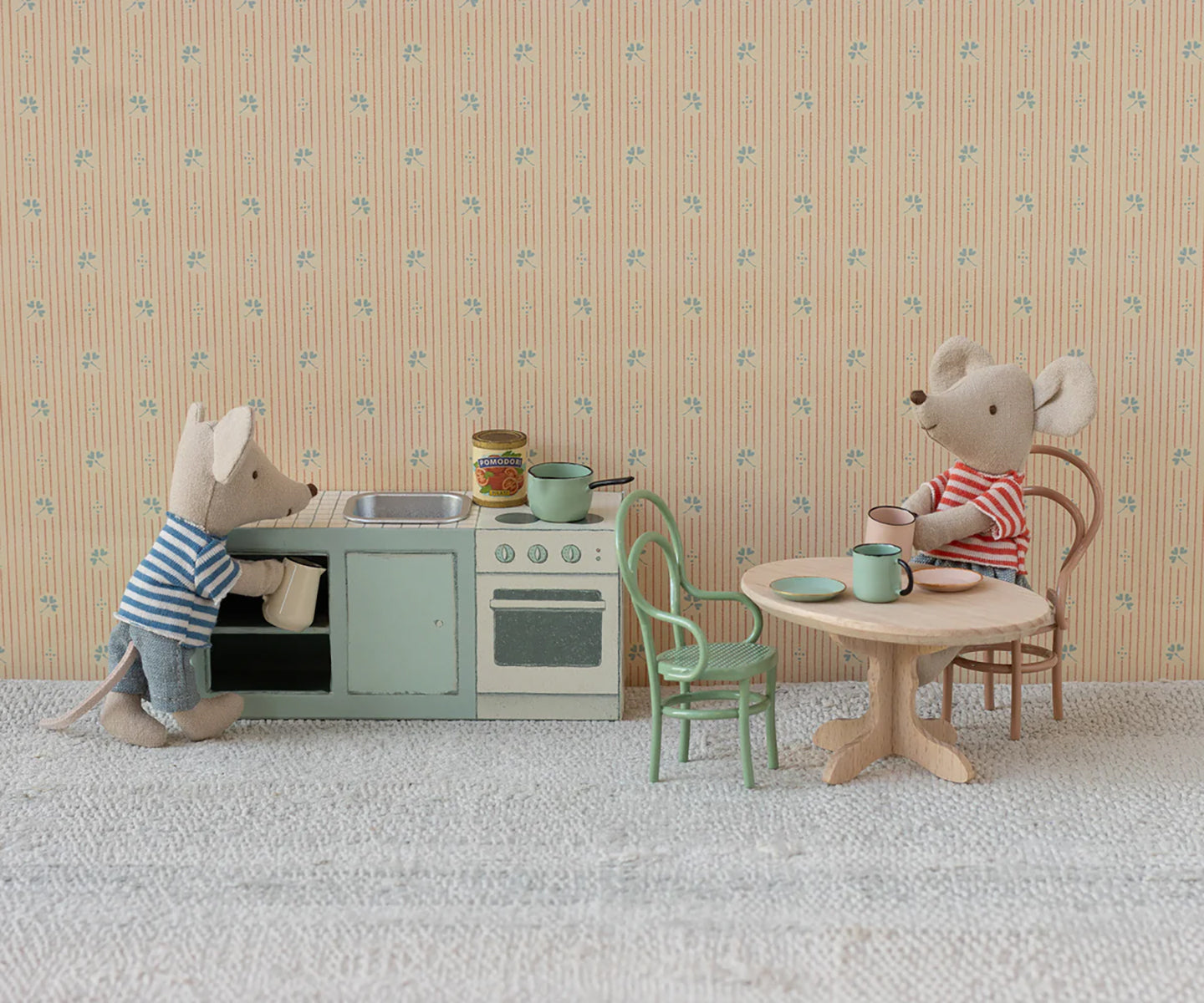 Maileg Vintage Chair, Mouse - Dark Powder