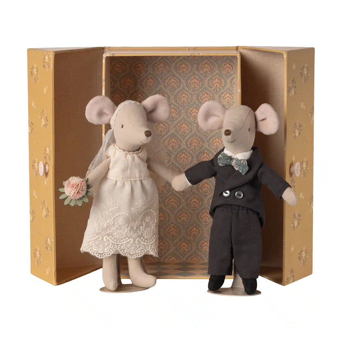 Maileg Wedding Mice Couple in Box, Mum and Dad