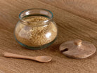 Nkuku Kali Round Glass Storage Jar - Natural & Clear