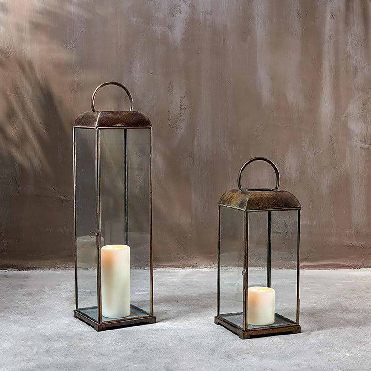 Nkuku Kaso Brass Lantern - Large