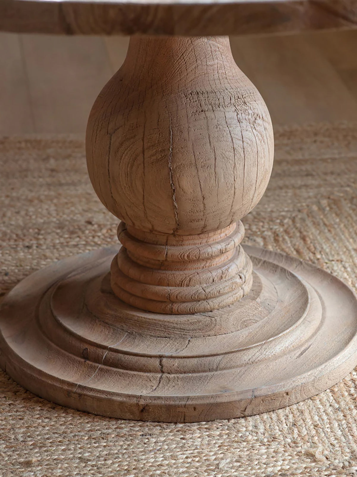 Nkuku Lara 6 Seater Round Table - Natural