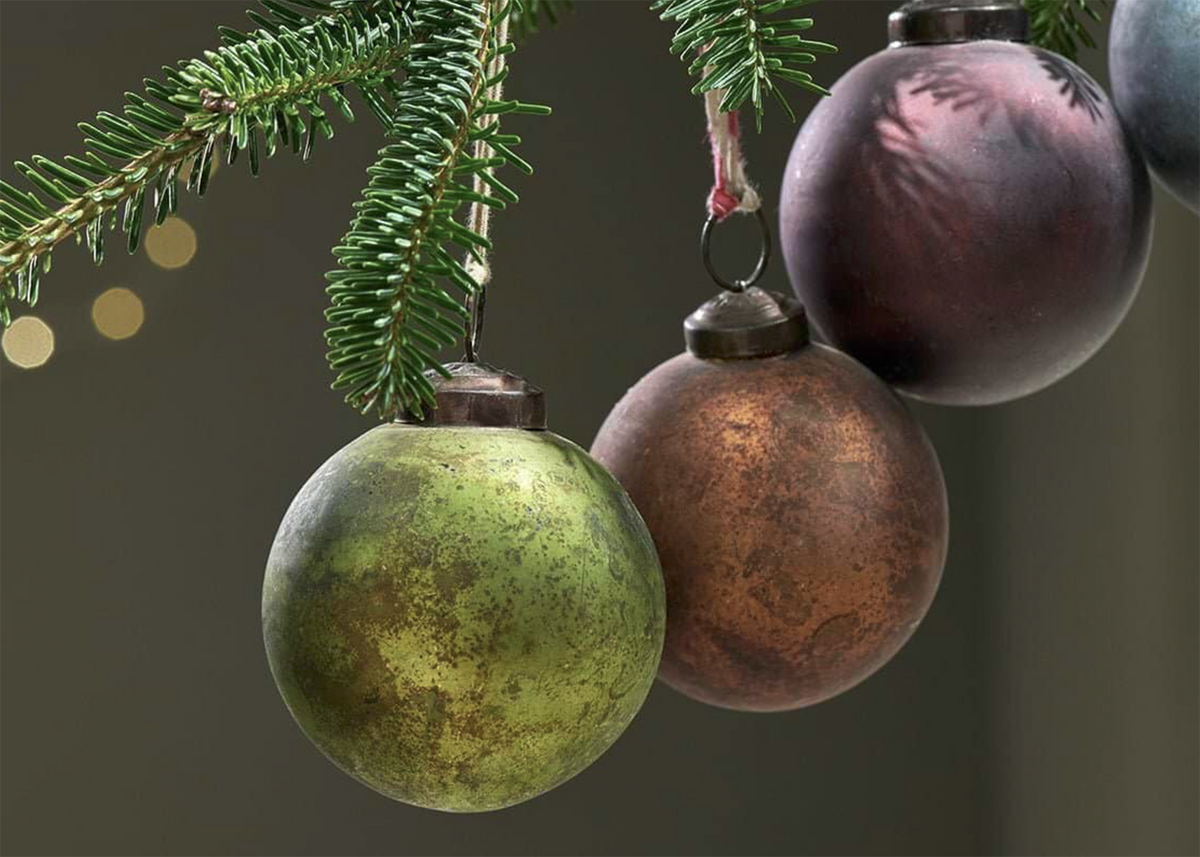 Nkuku Oko Baubles - Set of 4