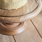 Nkuku Recycled Glass Cake Dome Stand
