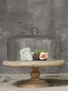 Nkuku Recycled Glass Cake Dome Stand