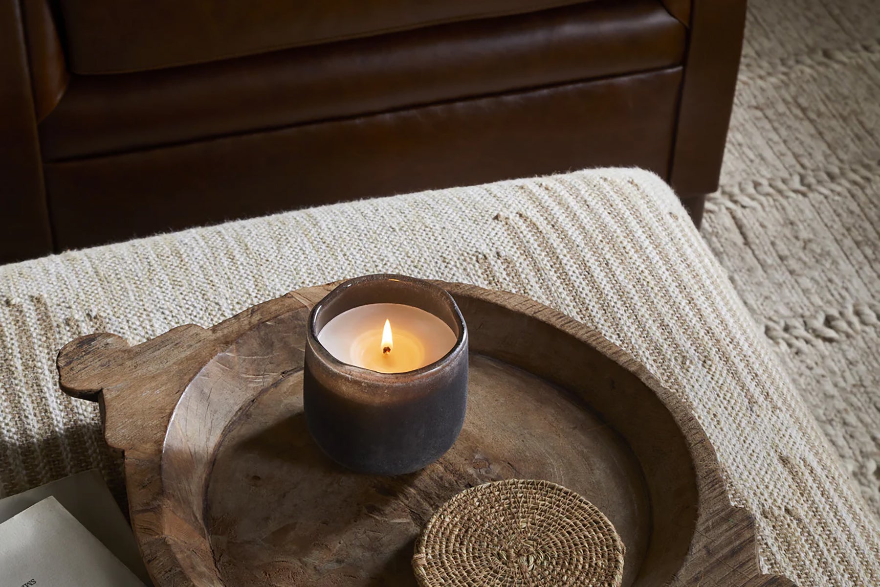 Nkuku Scented Candle - Cedarwood & Fig