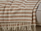 Nkuku Sanval Wool Throw - Rust