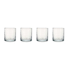 Nkuku Yala Hammered Tumber, Set of 4 - Clear