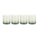 Nkuku Yala Hammered Tumber, Set of 4 - Sage Green